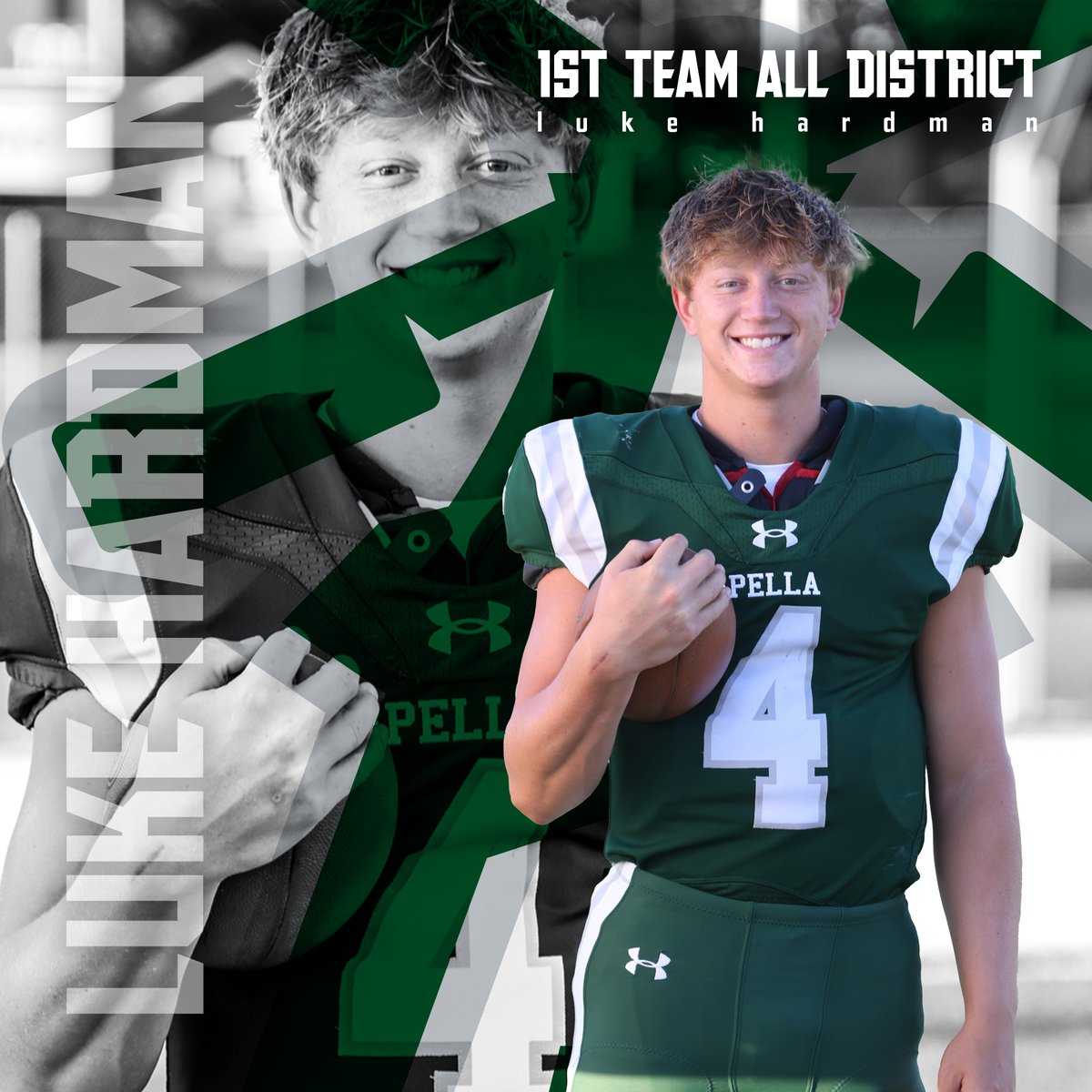 Congrats Luke Hardman on being named 1st Team All District! <a href="/PellaDutchFB/">Pella Dutch Football</a> <a href="/PellaActivities/">Pella Activities</a>