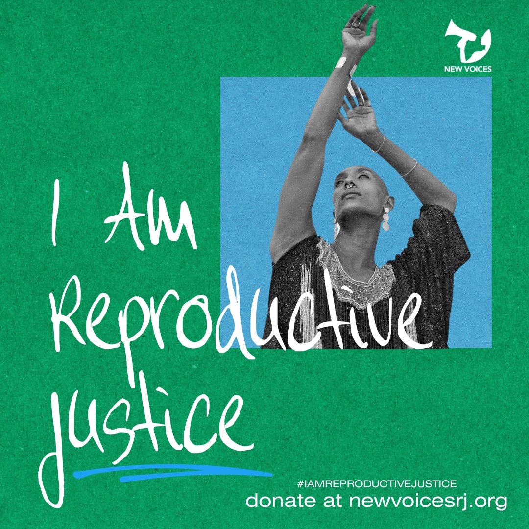 New Voices is unapologetically Black and queer because THAT is what the Repro Justice movement calls for; a radical and joyous commitment to your whole self and all of the identities and roles that make you, YOU. If you are interested in donating, head to bit.ly/iamrjdonate