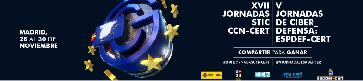 Limitaciones en la detección de código dañino en dispositivos móviles  
Layakk ha sido invitada a las XVII Jornadas STIC CCN-CERT | V Jornadas de Ciberdefensa ESPDEF-CERT el 30-11-23 a las 09:00 am en la sala 25 de los cines Kinépolis.
jornadas.ccn-cert.cni.es/es/programa/xv…
Nos vemos en Madrid