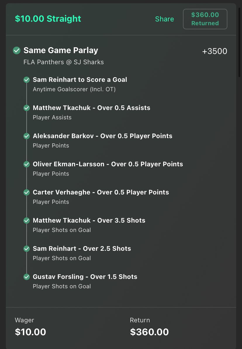 Profit_Pirates's tweet photo. Another big night for our boy @Siivart47 ! Give us a follow/like/rt if you want all of our plays! Duchene pt/Tkachuk pt ticket was posted on the TL!  #NHL #FreePlays #FreePicks #NHLPicks #GamblingX #GamblingCommunity #Free https://t.co/XrCfSIcAUK