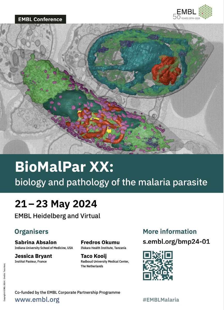 Get ready for 20th BioMalPar #EMBLMalaria in Heidelberg.