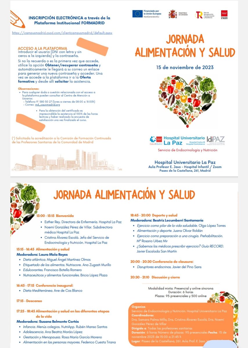 Seguimos con la Jornada alimentación y salud!🍓🍒🍑🍈🍴
Excelentes ponentes!
