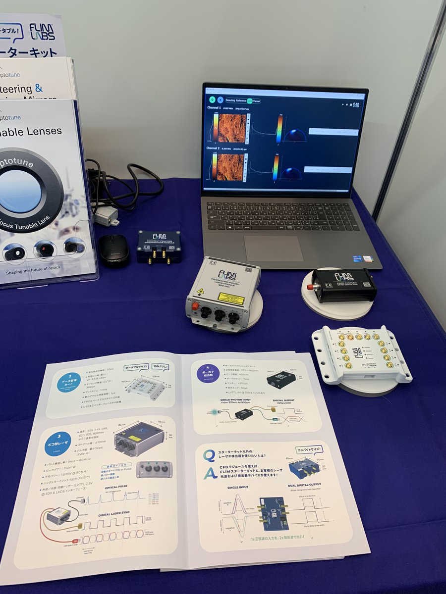 FlimLabs's tweet image. Last day visit #Optoscience at the #Nagoya Congress Center for the 61st Annual Meeting of the Biophysical Society of Japan! Explore our cutting-edge #flimkit technology 🤙 for insights into #FLIM, #lasers, #SPAD, and #timetagger in the realm of biophysics. Don&apos;t miss out!