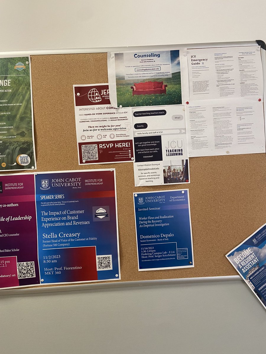 📌📌Delighted to host @domenico_depalo from @bancaditalia  for a seminar “#Worker flows and reallocation during the #recovery: an empirical investigation” on 11/16/2023, 1:30-2:45pm, Frohring Campus Lab. The seminar is in the context of my course #Econometrics at @JohnCabotRome