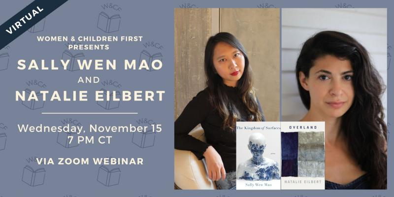 This is tonight! I am so excited to read with @sallywenmao, an excellent poet and human. If you haven't read The Kingdom of Surfaces, you must! Listen to us tonight by registering here: womenandchildrenfirst.com/event/virtual-…