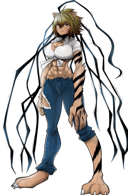 りはびり
配色テキトーな創作メスケモお姉さん 