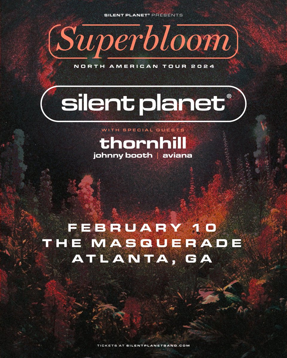 📣 JUST ANNOUNCED! 🌎 @SLNTPLNT w/ @thornhillmelb, @johnnyboothNY + @avianaswe 📆 2/10/24 in Hell 🎫 ON SALE FRI 11/17 @ 12 PM 🔗 bit.ly/silent-planet-…