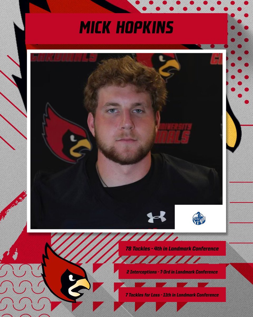 Gilmour Athletics (@galancerad) on Twitter photo ๐Alumni Spotlight๐
Shoutout to <a href="/GALancerFB/">Gilmour Academy Football</a> alumnus Mick Hopkins โ22, who finished his sophomore campaign at Catholic University with an impressive stat line! Hopkins led the Cardinals and was fourth in the Landmark Conference in tackles (72)!
#AlwaysALancer #GoGA ๐Alumni Spotlight๐
Shoutout to <a href="/GALancerFB/">Gilmour Academy Football</a> alumnus Mick Hopkins โ22, who finished his sophomore campaign at Catholic University with an impressive stat line! Hopkins led the Cardinals and was fourth in the Landmark Conference in tackles (72)!
#AlwaysALancer #GoGA