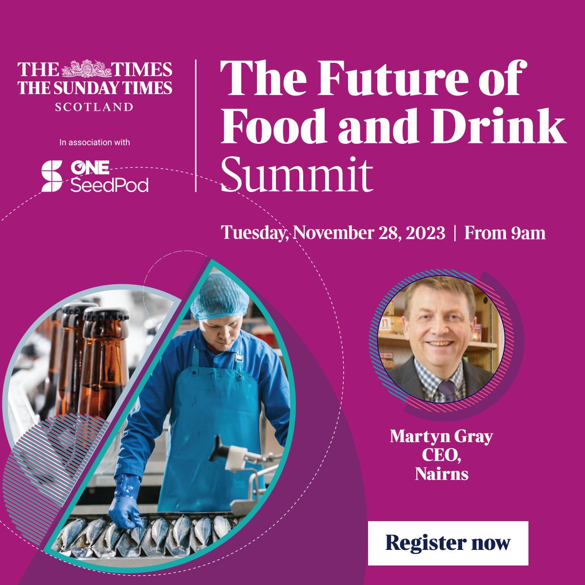 📈 @NairnsOatcakes CEO, Martyn Gray will share the remarkable success story, key insights, risks, and rewards that propelled #nairns to new heights.
Join us at @thetimes Future of Food & Drink Summit on 28 Nov at @PandJLive 🍽️lnkd.in/eMnvi4H9
#ONESeedPod #foodanddrink