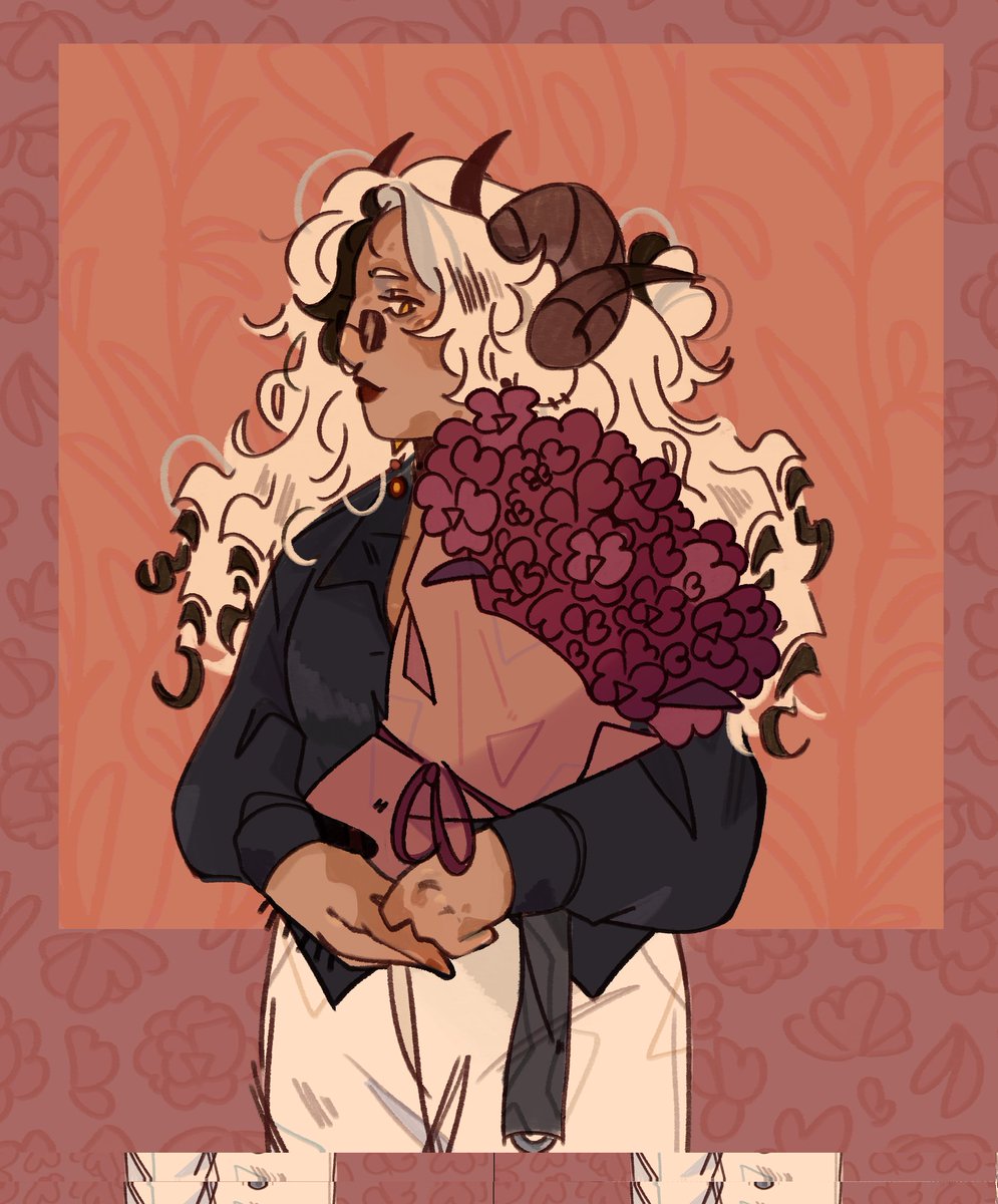 cyclonesheep's tweet photo. @SHANDIANSHOCKER Huh.

A warm feeling blooms in their chest (and in their cheeks), of which they opt not to pay any mind to to give him a compliment. 

Yawen smiles— The corners of their lips turning upward just so, really, and decides to say a simple—

"Thou looks very pretty today." https://t.co/PALPKmsBP6