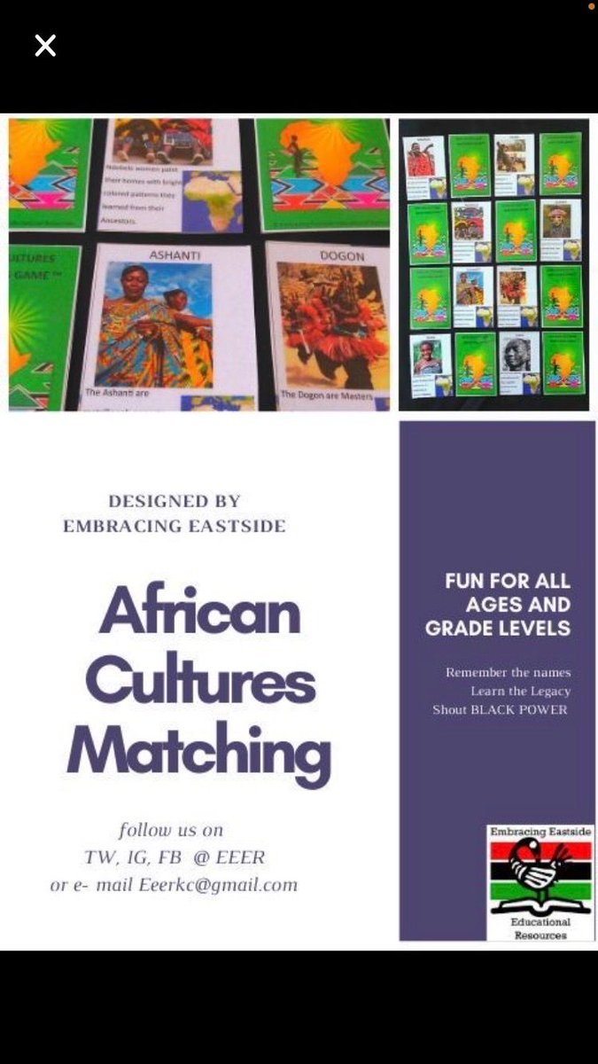 EmbracingEast1's tweet photo. Makes a great stocking stuffer! African Cultures Matching Game
•
•
•
•
•
Visit https://t.co/8e3qbRiFAq https://t.co/MRIrPw2OfY
