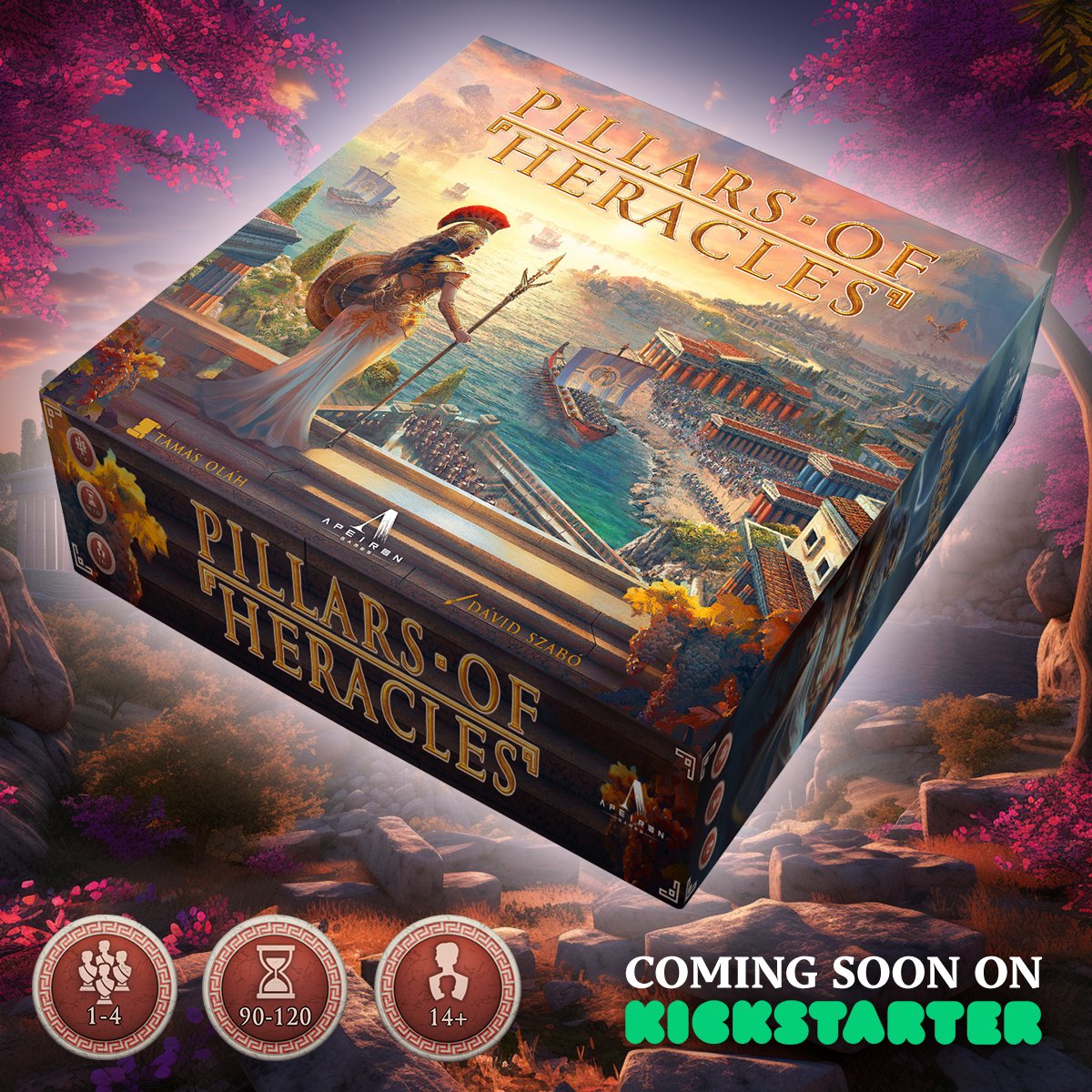 ApeironGames's tweet photo. Come and subscribe to our newest board game's #Kickstarter #prelaunch! In return we pledge, that as soon as we reach 600 subscribers, we will arrange a game on Facebook, in which the winner will get a 💥free copy💥 of #PillarsofHeracles!😎
#boardgame #ancientGreece #Apeirongames https://t.co/VRIf2g9n3T