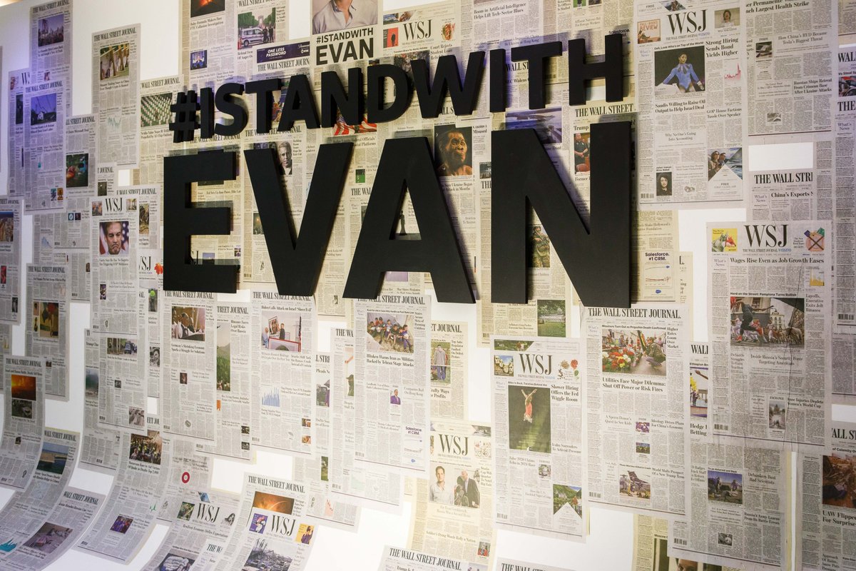 It has been an appalling 33 weeks since my @wsj colleague Evan Gershkovich was wrongly detained in Russia, just for doing his job as a journalist. #IStandwithEvan #FreeEvan #JournalismIsNotACrime