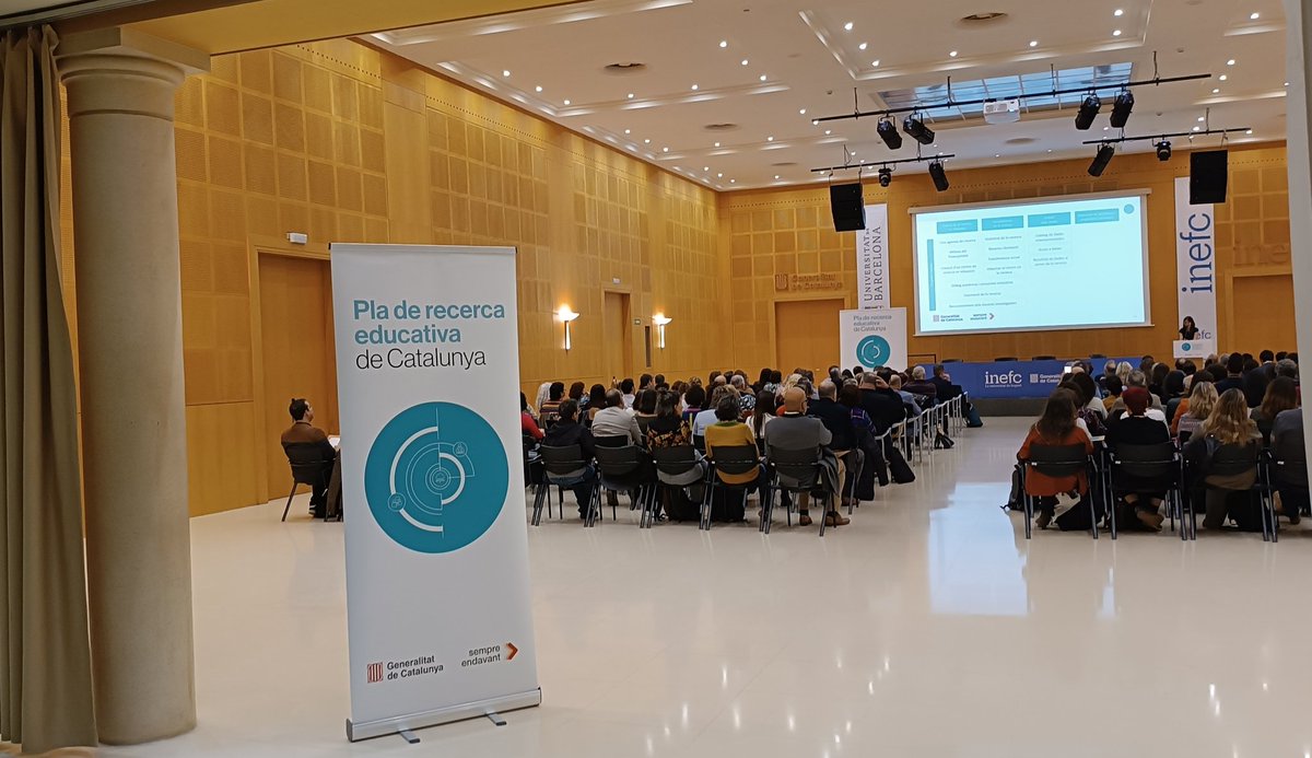 Els consellers <a href="/AnnaSimo/">Anna Simó Castelló</a> i <a href="/quimnadal/">Joaquim Nadal</a> inauguren la I Convenció de Recerca educativa de Catalunya a <a href="/inefcat/">Inefc</a> on el DG <a href="/JoanCuevas/">Joan Cuevas 🎗</a> i SDG <a href="/jordiserarols/">Jordi Serarols</a> exposen el procés estratègic per a l'elaboració del Pla de recerca, que parteix de la diagnosi de <a href="/SheilaGonzlez6/">Sheila González Motos</a>