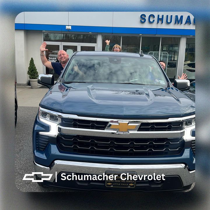 Congratulations Drew on the purchase of your new 2024 Chevrolet Silverado. Thank you for trusting TJ Brantner and the rest of the Schumacher Chevrolet Little Falls team with your purchase! 

#ChevroletSilverado #Chevy #SchumacherChevrolet
#Silverado1500
