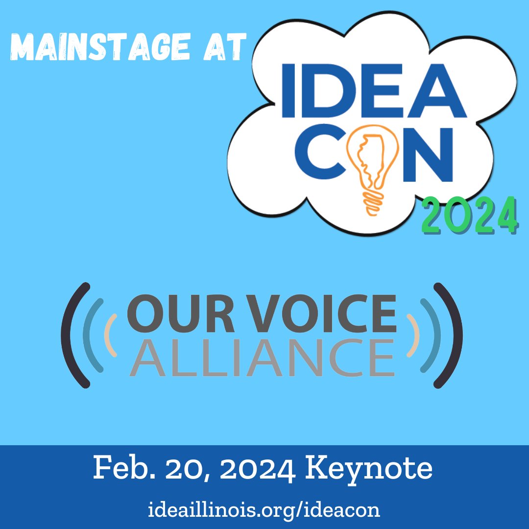 Hitting the #IDEAcon 2024 mainstage on Tuesday, Feb 20 is Our Voice Alliance! This non-profit org amplifies underrepresented voices and empowers those who are shaping our future. We're excited to have the @OurVoiceAll educators in the #IDEAil family! ideaillinois.org/ideacon