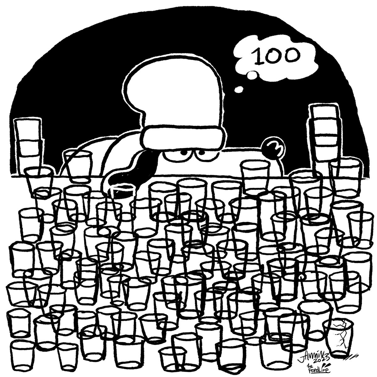 100th The Pond Life #cartoon thepondlife.co.uk