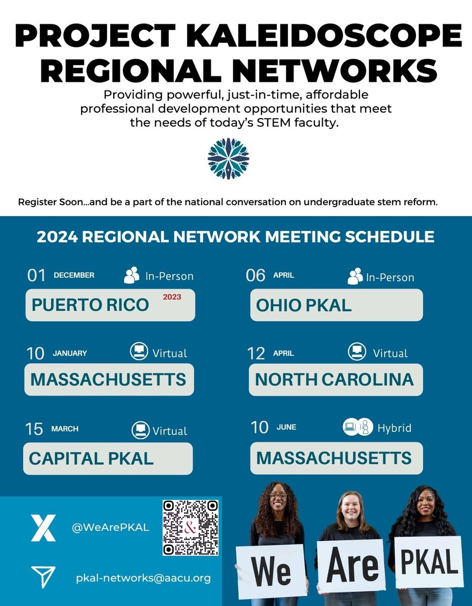 WeArePKAL's tweet photo. @WeArePKAL provides powerful, just-in-time, affordable professional development opportunities that meet the needs of today's #STEM faculty. Save the dates &amp; join us in the national conversation on #STEMReform! #HigherEd #STEMeducation #AcademicTwitter #AcademicChatter https://t.co/xHK6MTPEML