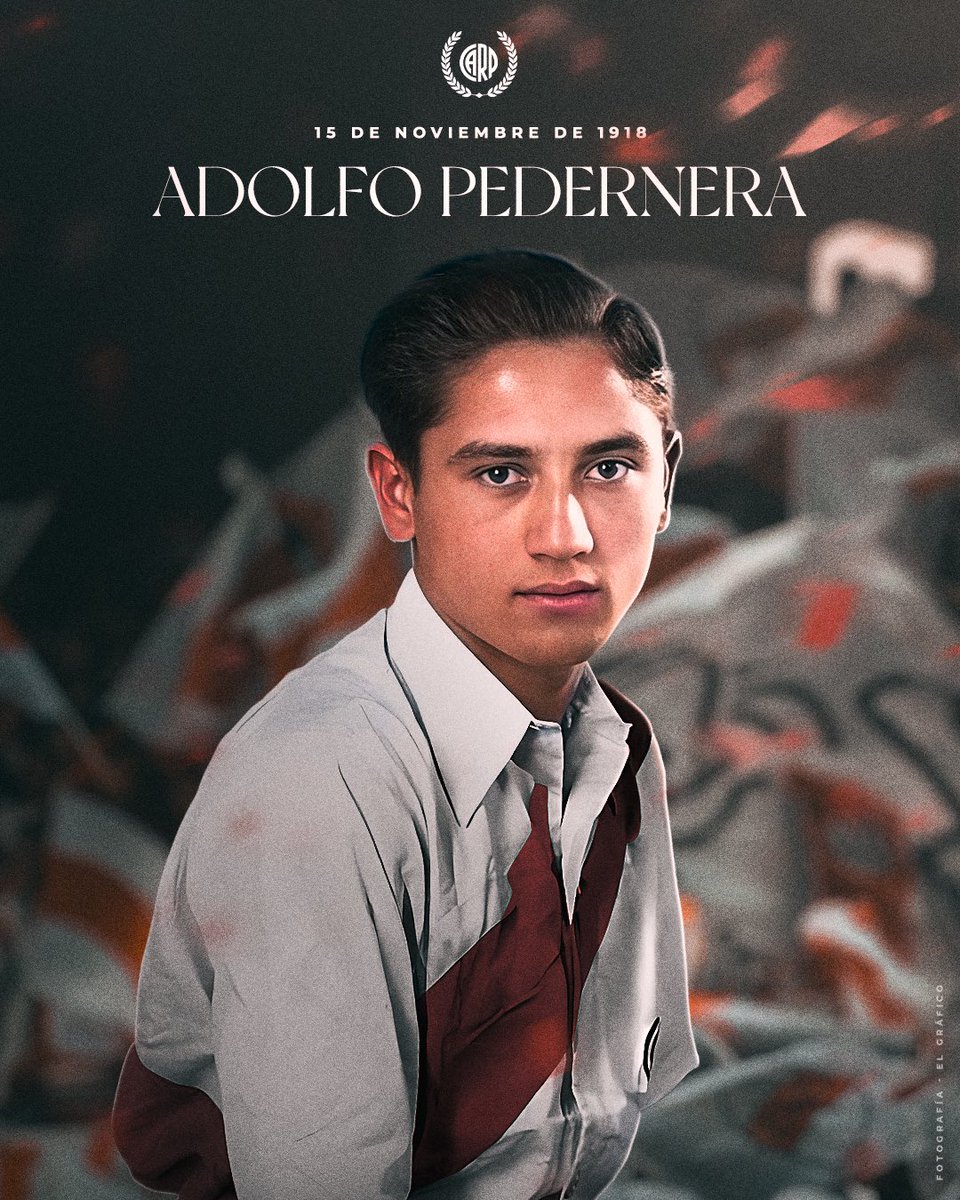 RiverPlate's tweet image. Desde la cuna con nuestros colores, hizo su debut en primera con 16 años, fue el cerebro de La Máquina y se transformó en leyenda de River.🔝

🔙 #UnDíaComoHoy en 1918, nacía el gran Adolfo Pedernera. ⚪️❤️⚪️