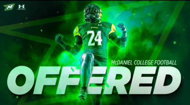 After a great conversation with @CoachDiniak, I’m excited to receive my first football offer from @McDaniel_FB.
@CoachWilliamsCF @CHSCoyotes