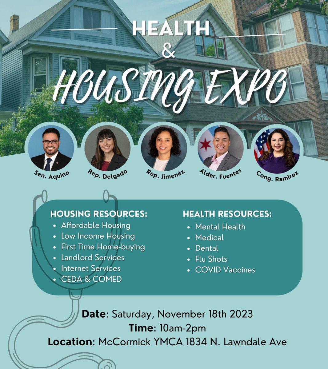 DelgadoRep's tweet image. Attend our upcoming Health and Housing Expo to access resources for affordable housing, first-time homebuyers and landlords, and various health services. While you’re there, you can get your annual flu shot and/or COVID vaccine. I look forward to seeing you on November 18th!