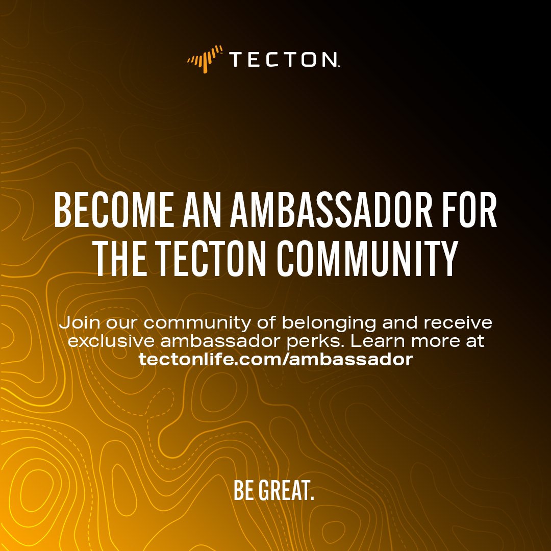 📣 Calling all ambassadors dedicated to helping others unleash their extraordinary potential! 

Tecton ambassadors are military veterans, fitness gurus, health experts, professional coaches, athletes, parents and students. 

More blogtectonlife.com/ambassador/?ut… 

#begreat #tectonlife