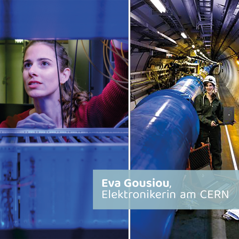 SciencepoolVwV's tweet photo. Und wieder dürfen wir euch ein tolles Role-Model vorstellen. Eva Gousiou ist Elektronikerin am @CERN. Sie arbeitet bereits über 10 Jahre  mit Leidenschaft und Begeisterung dort. Ihr Interview könnt ihr auf https://t.co/x79H8GOabS lesen. #WomenInStem #mintgirlschallenge #MINTA https://t.co/uZSZb6NXKz