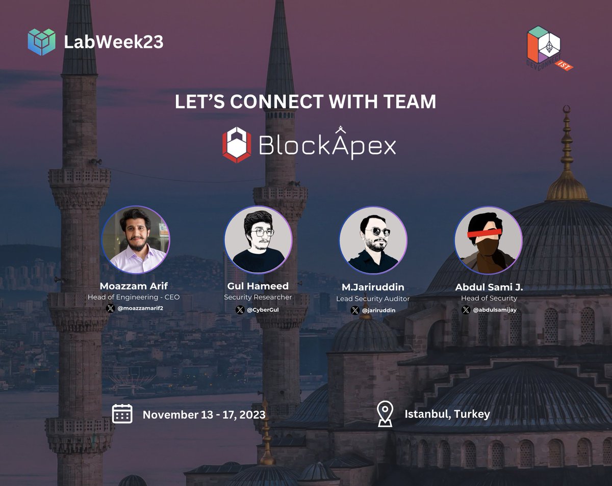 block_apex's tweet image. BlockApex is counting down the moments to @EFDevconnect  Istanbul and the exciting #LabWeek23 which was made possible by the incredible efforts of @protocollabs!

Get set to unravel the latest Blockchain trends, immerse in collaborative problem-solving, and forge invaluable…