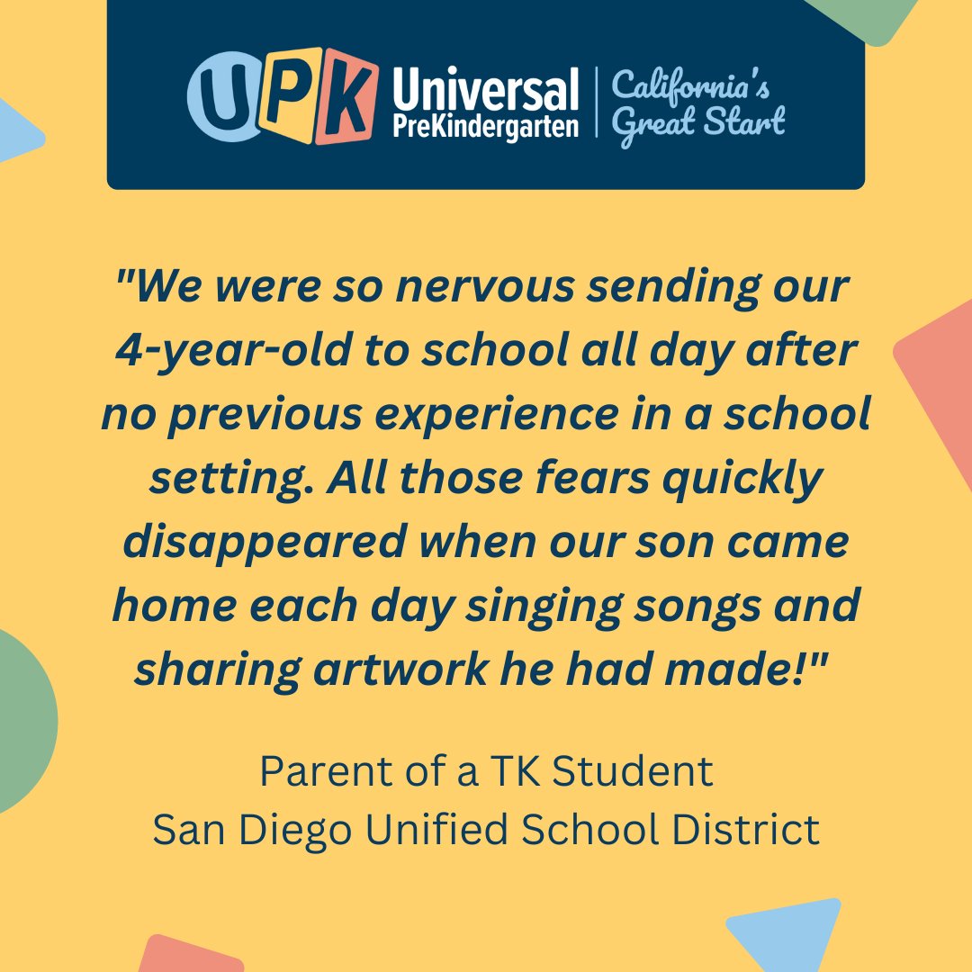 CAUniversalPreK's tweet photo. We're committed to creating warm and nurturing preschool environments where children thrive. Your child's educational journey should be filled with unforgettable moments and joyful learning experiences. #UPK is honored to be part of these special moments in your family's life. https://t.co/pgaF4llnap