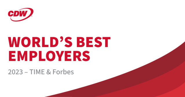 Thrilled to share that <a href="/TIME/">TIME</a> and <a href="/Forbes/">Forbes</a> have named <a href="/CDWCorp/">CDW Corporation</a> one of the World's Best Employers – a direct reflection of our commitment to growth, employee satisfaction and sustainable practices. Learn more here! #LifeAtCDW dy.si/jU7U5