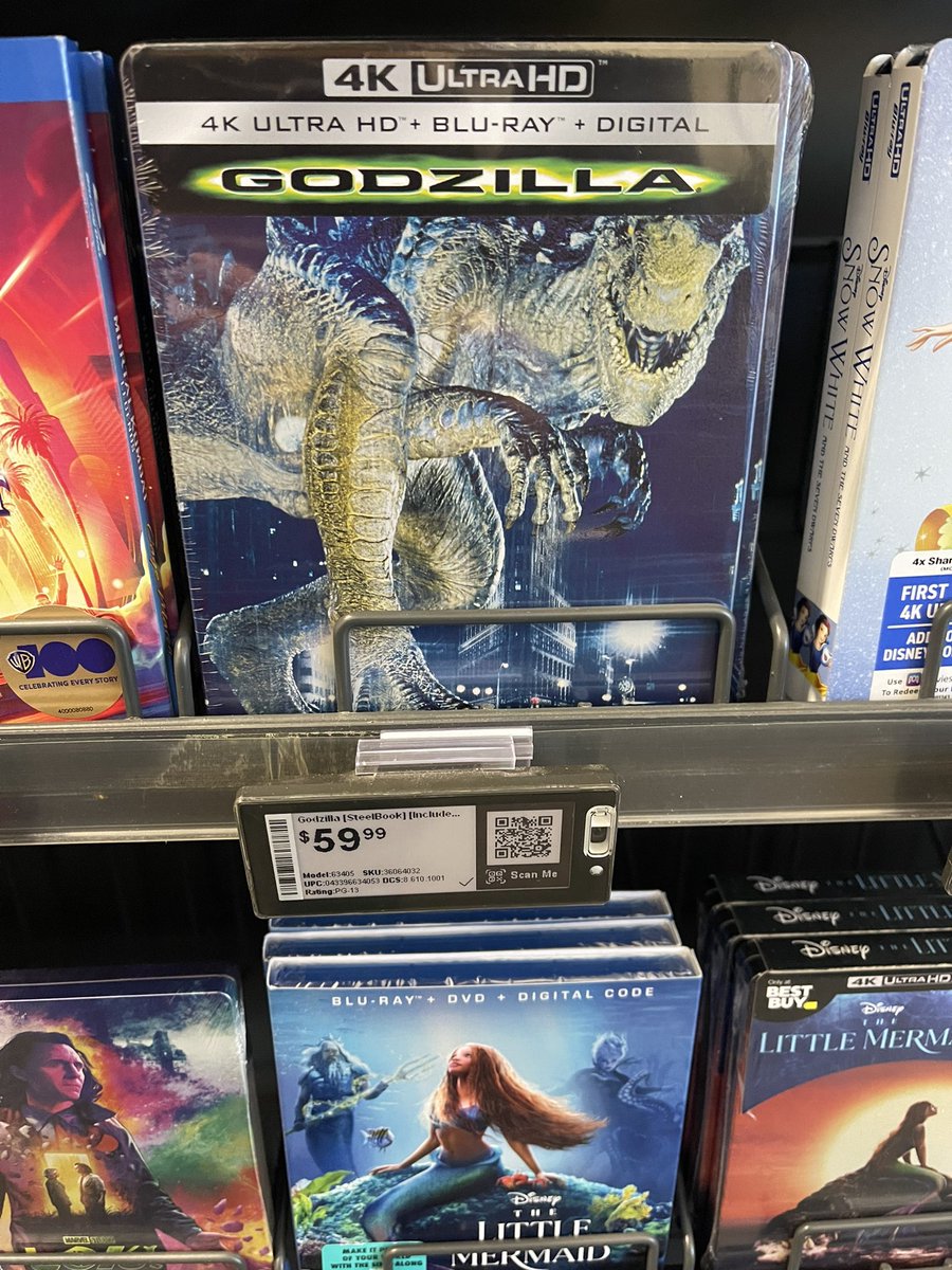 ACoolHandFluke's tweet image. Best Buy: we’re going to stop selling DVDs because nobody want to buy DVDs anymore. 

Also Best Buy: $60 for GODZILLA 98 is the best we can do.