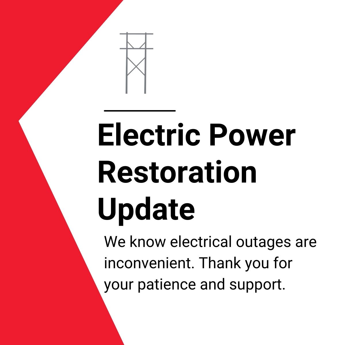 Outage Update: Crews worked to restore outages to about 5,000 customers in the North Fargo area after a car struck a pole overnight. We understand outages can be inconvenient and we thank you for your patience as we worked to get the lights back on as quick and safely as possible