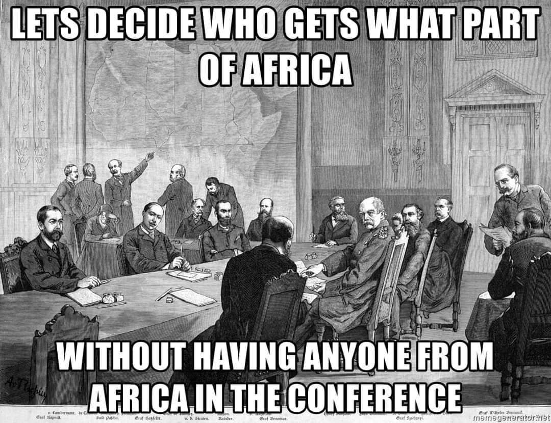 BlkHistStudies's tweet image. The Berlin Conference marked the climax of the European competition for territory in Africa, known as the Scramble for Africa. With the exception of Ethiopia 🇪🇹 + Liberia 🇱🇷, all the states that make up present day Africa were parceled out among the European colonial powers.
