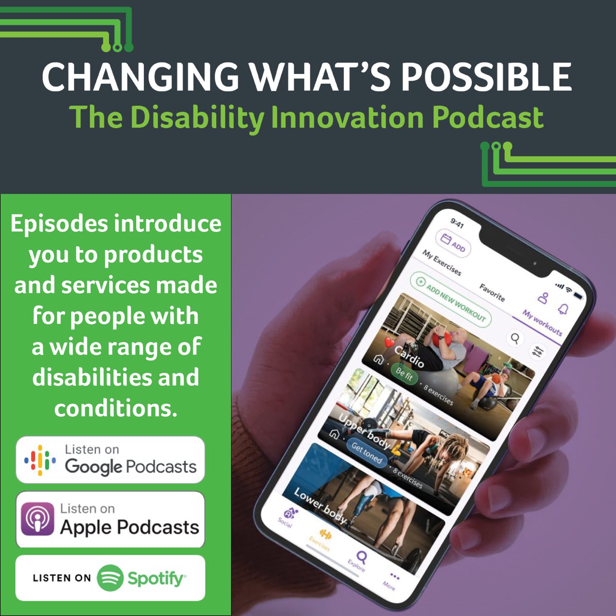 Have you checked out our #podcast? Each episode introduces you to products &amp; services made with and for people with disabilities!

Find our show on Apple, Spotify &amp; Google Podcasts and download a few episodes that spark your interest. 🎧bit.ly/CPARFPodcast

#disability