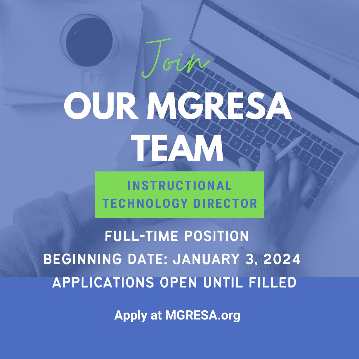 Come Join our team! @MGRESAPL