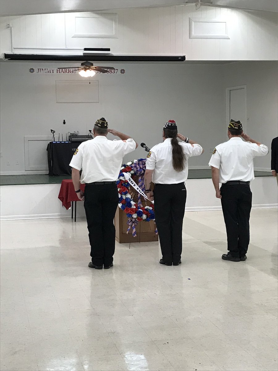 Post6837's tweet photo. Veteran’s Day Ceremony https://t.co/RPo77FMrto