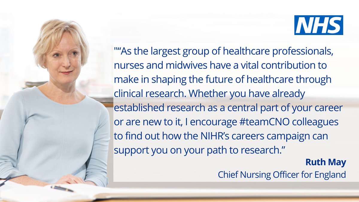 teamCNO 💙 (@teamcno_) on Twitter photo To mark #NHS75, <a href="/NIHRresearch/">National Institute for Health and Care Research</a> have launched their #ShapeTheFuture careers campaign to celebrate the work and impact of the NHS research workforce. Find out more about the opportunities on offer to support you to develop your career in research #teamCNO: nihr.ac.uk/explore-nihr/c… To mark #NHS75, <a href="/NIHRresearch/">National Institute for Health and Care Research</a> have launched their #ShapeTheFuture careers campaign to celebrate the work and impact of the NHS research workforce. Find out more about the opportunities on offer to support you to develop your career in research #teamCNO: nihr.ac.uk/explore-nihr/c…