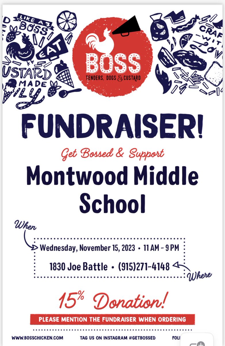 Oropeza_CIS_MMS's tweet photo. Please help support MMS today and #getbossed with delicious Boss Chicken! @Montwood_MS @CISElPaso @bosschicken915 https://t.co/3IpkZFv1QU