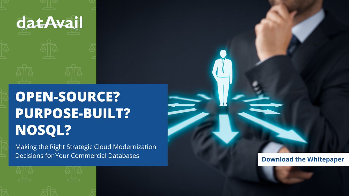 Commercial #RDBMS are not always the right fit. Our whitepaper explores the path to #CloudModernization and achieving better performance with cloud-native and purpose-built solutions. Unlock the potential of your #data: bit.ly/3EWpFTX

#database #cloud #opensource