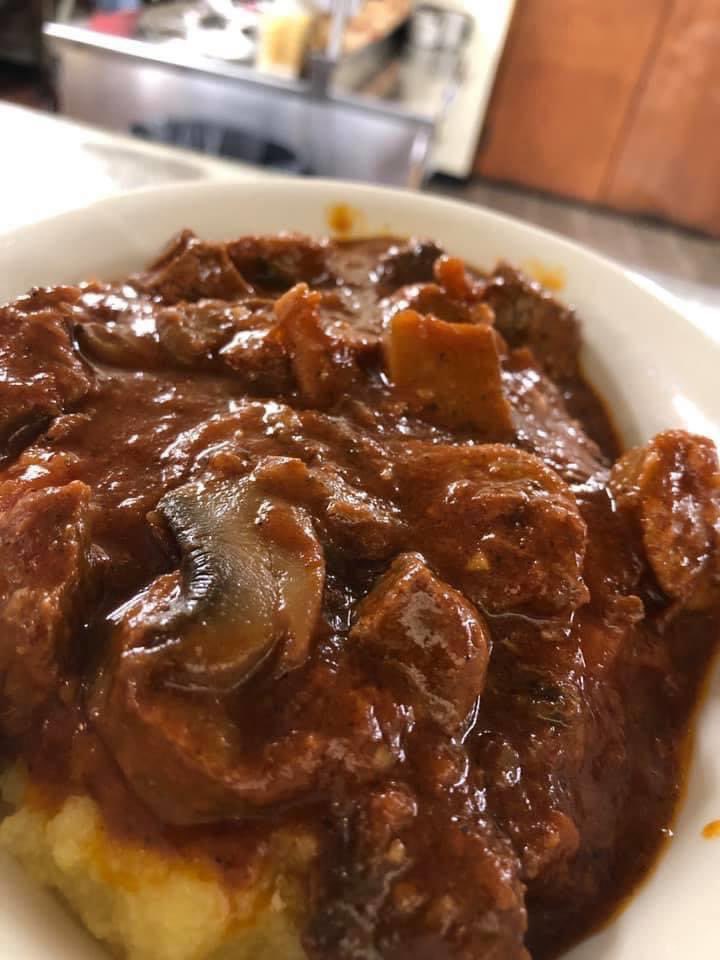 Tonight at Mona’s: our traditional polenta dinner! Full menu also available. Serving 4:30-8:30; call (815)452-2303 to order