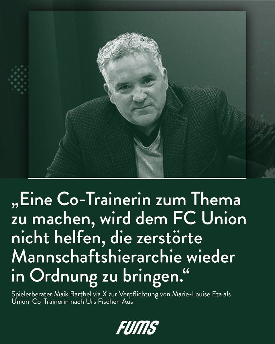 fums_magazin's tweet photo. Ein sehr wertvoller Beitrag zum Thema … Respekt! #Barthel #FCUnion
___
Mannschaftshierarchie völlig in Ordnung: @fums_magazin https://t.co/ET4LJBWXGr