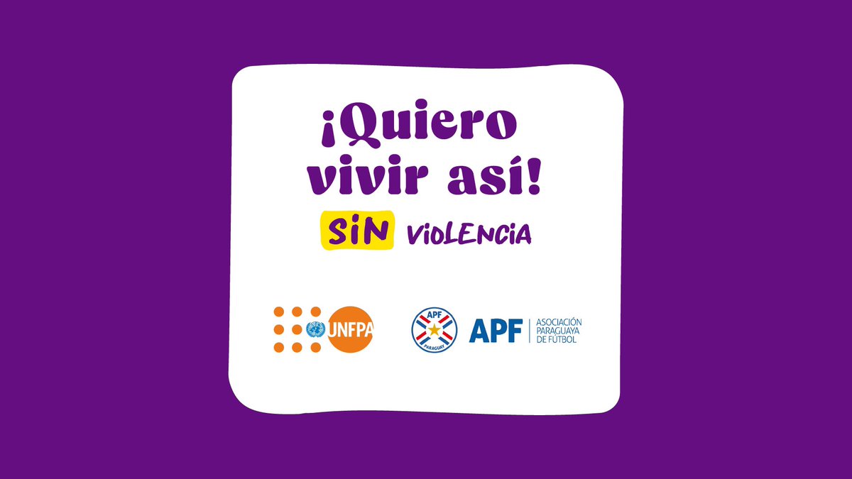 APFOficial's tweet photo. 👉📌El partido más importante siempre será el de la vida. ⚽ 🤝 Para ganarlo, todas las personas tenemos que aportar generando cambios desde nosotros mismos hasta nuestros entornos.  

🧡 #QuieroVivirAsí #SinViolencia es una campaña del @UNFPAPy en alianza con la APF. https://t.co/3JingR9BDz