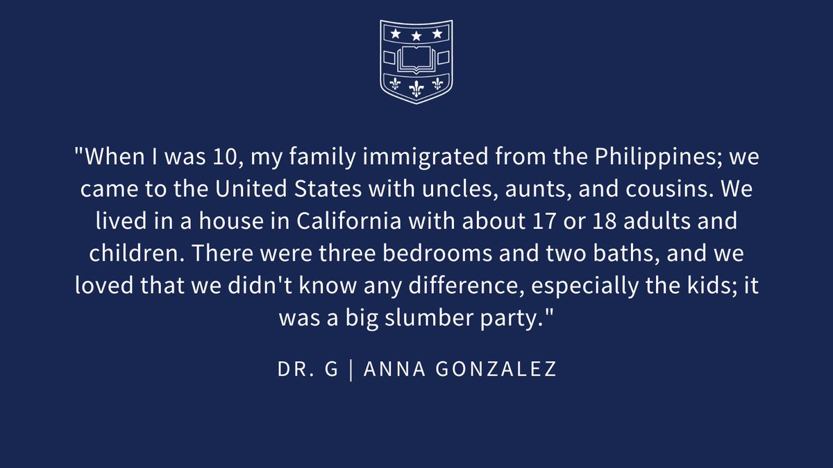 WashU's tweet image. #FacesofWashU Affectionately known as Dr. G, our Vice Chancellor for Student Affairs @akgonzal327 began her career path as a first-generation student. With 25+ yrs of experience in higher education, she’s made it her mission to enhance the student experience. #CelebrateFirstGen