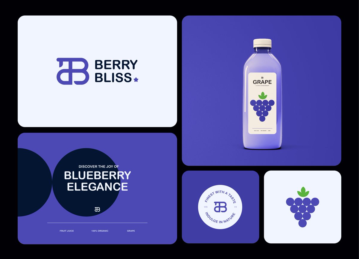 Day 09 of Day 30 Logo design challenge

Brand name- BerryBliss
Type- Monogram logo
Industry-  Beverage

BerryBliss is a premium beverage company that takes pride in crafting exquisite drinks with a focus on the exceptional blueberry flavor

#30daychallenge #LogoDesign #drinks