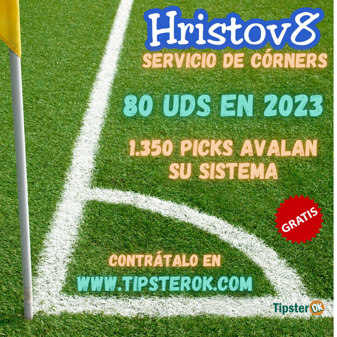 ⛳✅INFOGRAFIA DE LA ESTRATEGIA DE CORNERS ⛳✅
Aprovechando que ya me quedan muy poquitos meses gratis.
Os he hecho una infografia para que entienda mucho mejor mi sistema, adjunto las dos estrategias:
Si os veis capaces os esperamos:
t.me/HristovFree <a href="/Tipster_OK/">Tipster_OK</a>