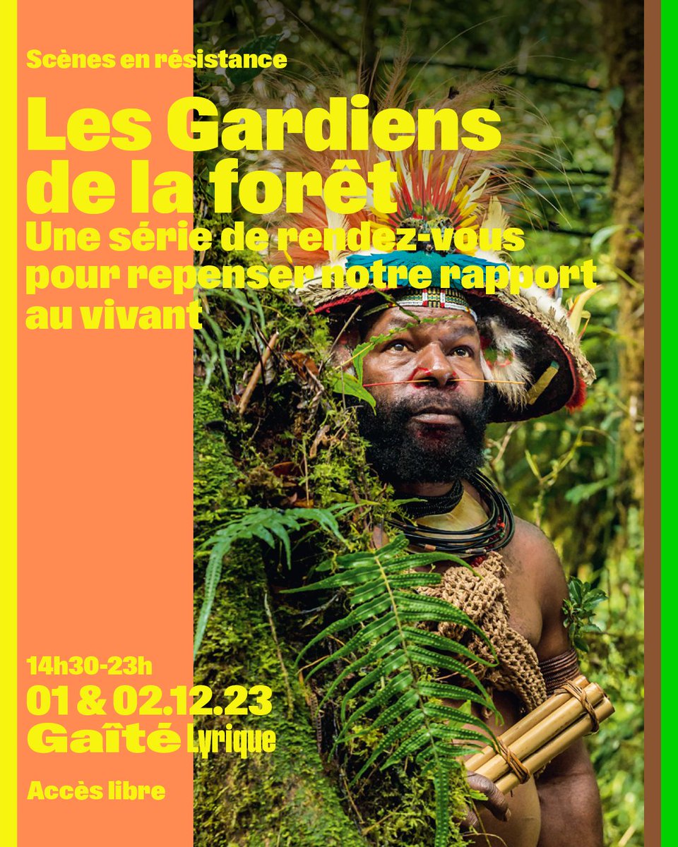 gaitelyrique's tweet photo. 🌳 Les 1.12 &amp; 2.12, la @gaitelyrique accueille Les Gardiens de la forêt pour une série de rendez-vous exceptionnels afin de repenser notre rapport au vivant et éveiller les consciences.

Avec @ARTEfr &amp; @makesense

🎟 Gratuit sur réservation
🔗 + d’infos → https://t.co/Uv4AeAEkI2 https://t.co/Yoz5SGOmgo