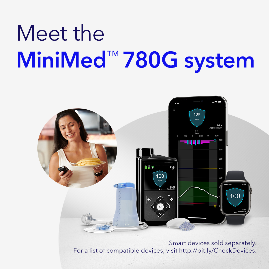 Learn more about the #MiniMed780G system! Register for our free livestream event on 11/15 at 5 PM CT/6 PM ET: bit.ly/3uh2KAS For #T1D ages 7+. Rx req. WARNING: Do not use SmartGuard™ feature for <8 units or >250 units of insulin/day. See bit.ly/40LQswI