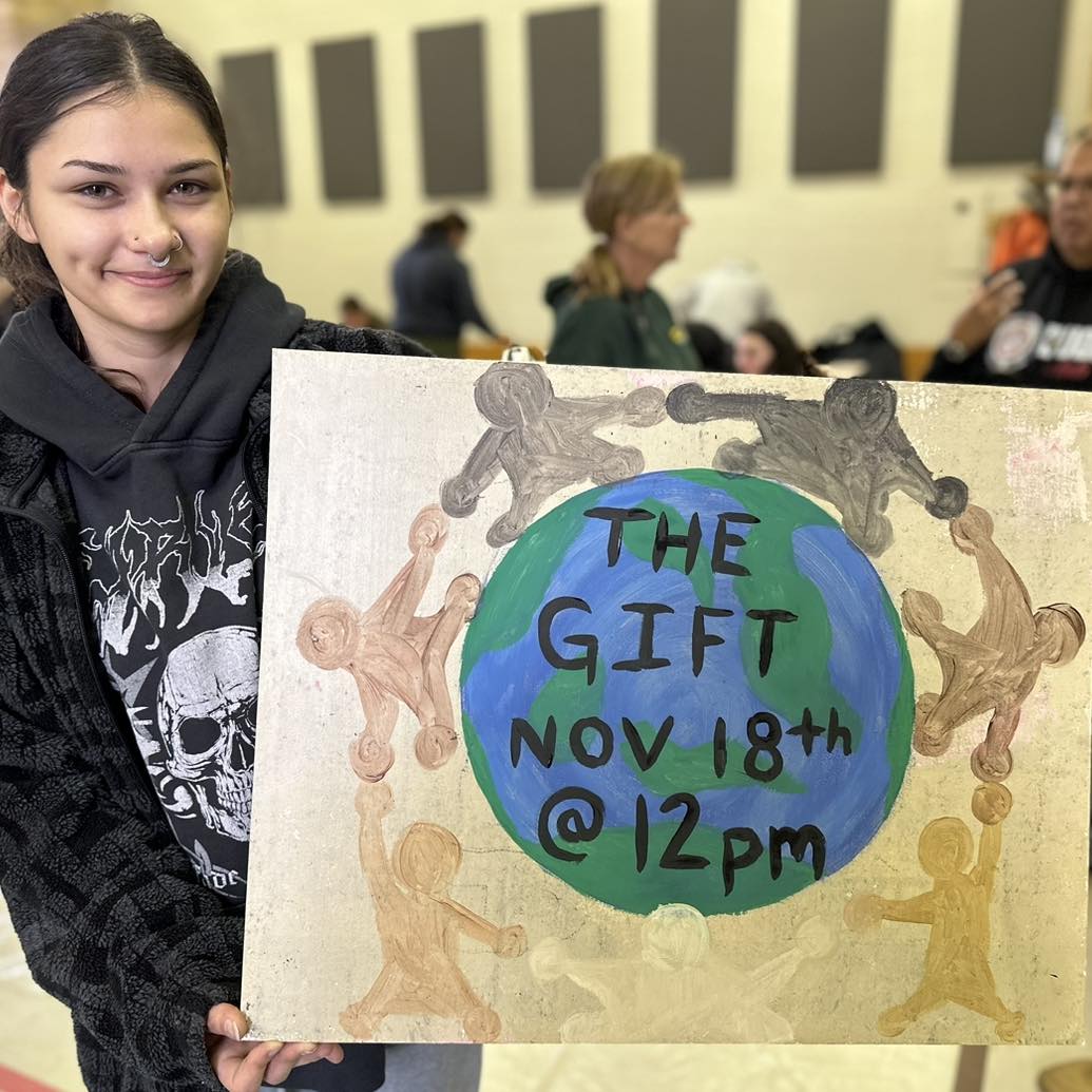 Get ready for The Gift CK 
November 18th at 12pm The Gift CK will be collecting non-perishable food, new unwrapped toys, and many other items for local families in need. Please visit the website for more information and be sure to donate if you can! bit.ly/3tVFN66