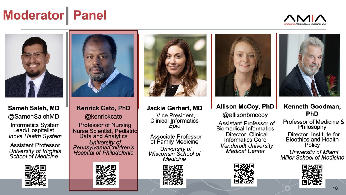 Kenrick D Cato PhD, RN, CPHIMS, FAAN, FACMI 🇬🇾 (@kenrickcato) on Twitter photo #AMIA2023 having a great time presenting with <a href="/SamehSalehMD/">Sameh Saleh</a>, <a href="/jackiegerhartmd/">JackieGerhartMD</a> , <a href="/allisonbmccoy/">Allison B. McCoy, PhD, ACHIP, FACMI, FAMIA</a>, and Ken Goodman talking about automating clinical workflows. #amianiwg <a href="/PennNursing/">Penn Nursing</a> #AMIA2023 having a great time presenting with <a href="/SamehSalehMD/">Sameh Saleh</a>, <a href="/jackiegerhartmd/">JackieGerhartMD</a> , <a href="/allisonbmccoy/">Allison B. McCoy, PhD, ACHIP, FACMI, FAMIA</a>, and Ken Goodman talking about automating clinical workflows. #amianiwg <a href="/PennNursing/">Penn Nursing</a>
