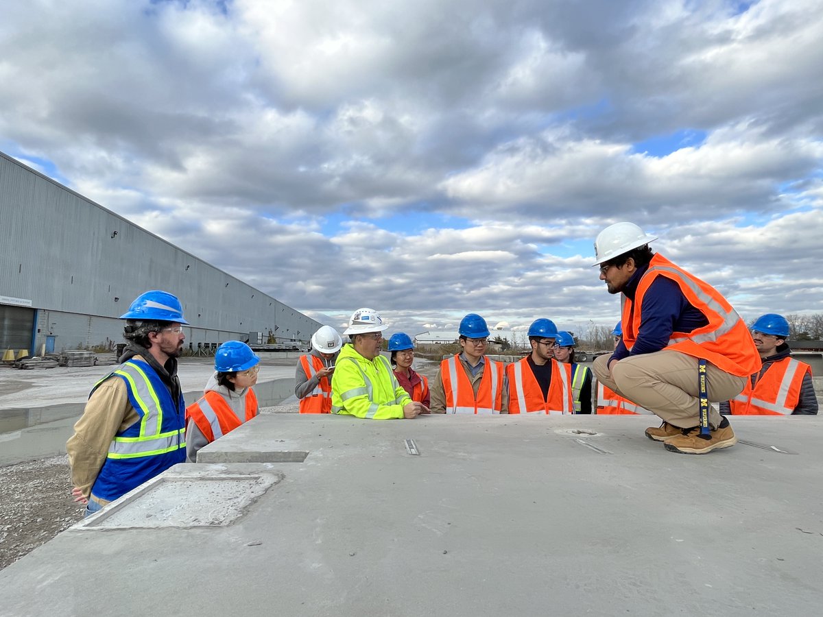FabconPrecast's tweet photo. These brilliant minds from the University of Michigan Taubman College of Architecture &amp; Urban Planning are immersing themselves in the world of construction technology by visiting our Trenton facility 💡 https://t.co/lmqtZEFMZS